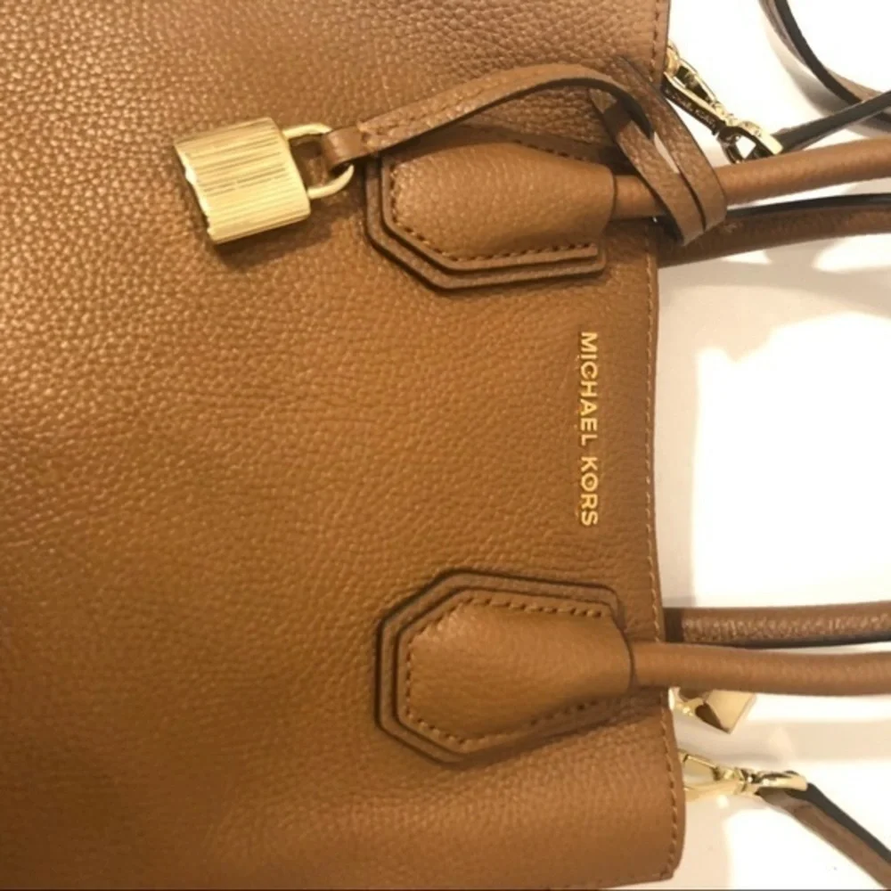 Michael Kors brown leather mini convertible bag